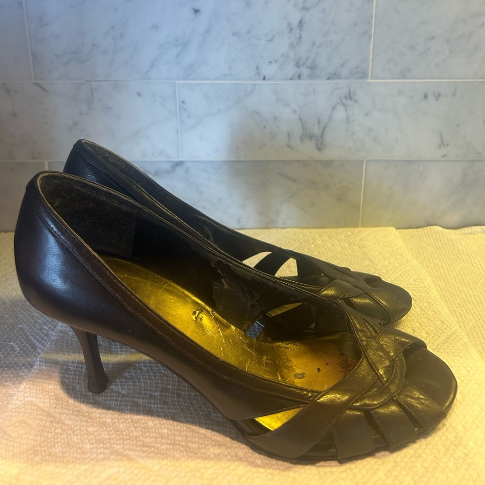 Bakers  Chocolate Brown Heels with Classic Design